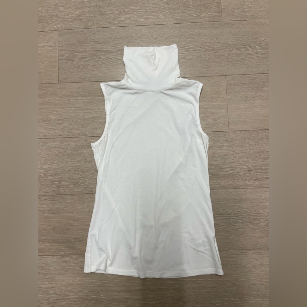 Theory cotton turtleneck tank top
